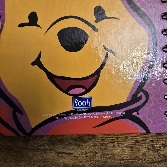 3/$15 Disney Winnie the Pooh Hard Cover Spiral Notebook - Picture 4 of 9